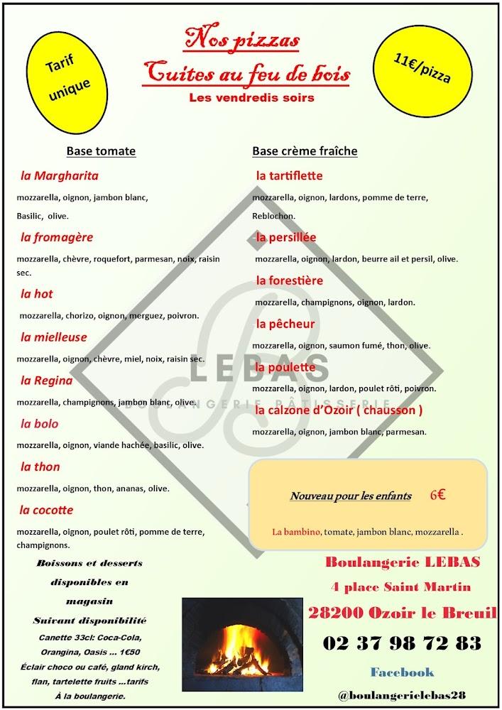 Boulangerie Lebas - Menu Image 1